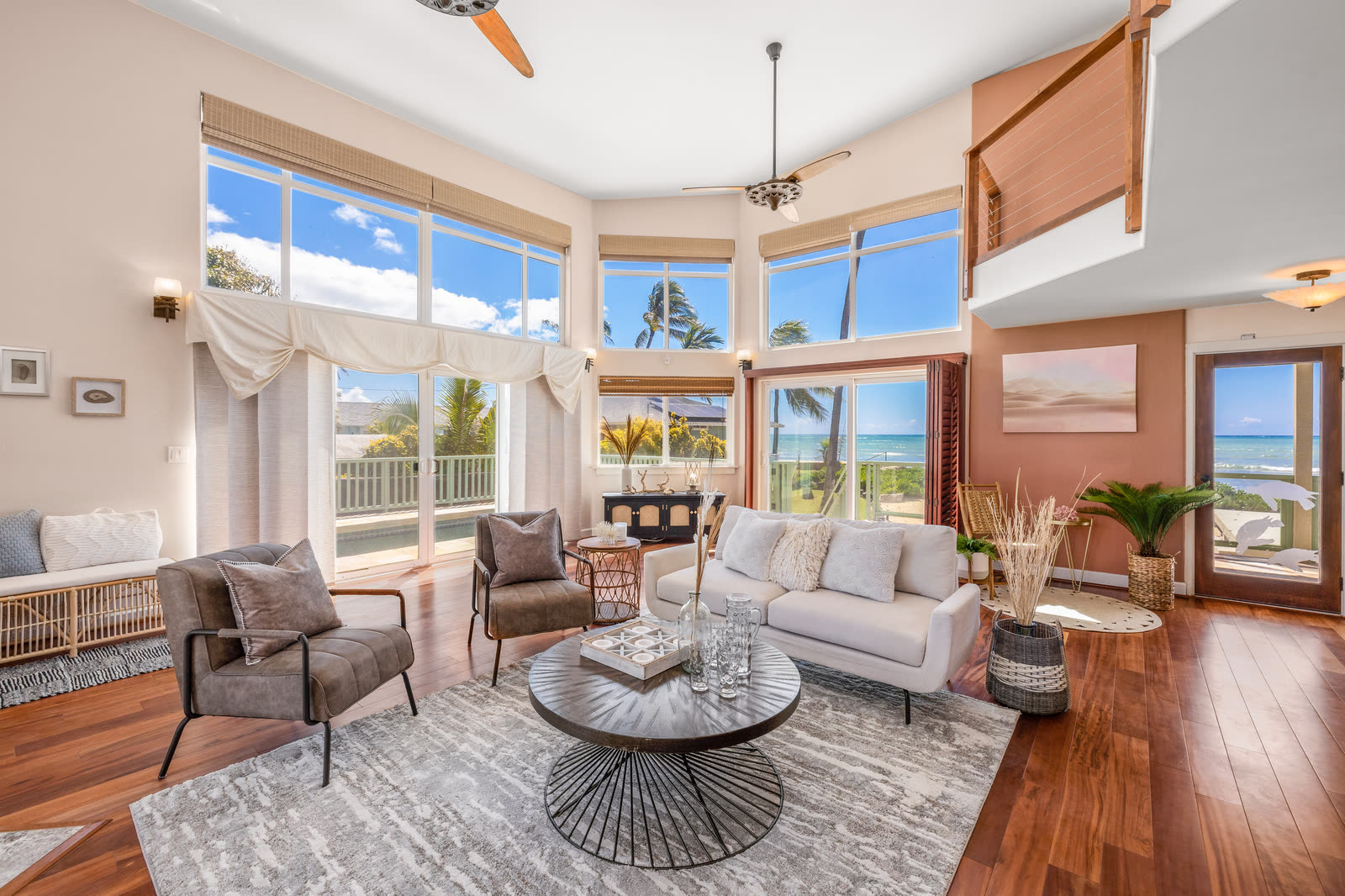 Ocean-view living room
